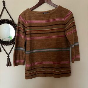 American Living Multicolor Striped Sweater
